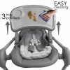 Bebe Stars Καρέκλα Φαγητού-Κούνια Nuovo 2σε1 Grey 867-186